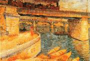 Vincent Van Gogh, Bridges Across the Seine at Asnieres